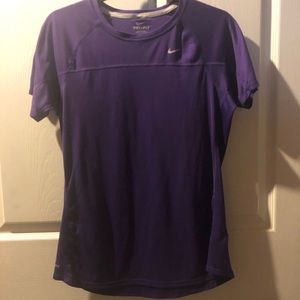 Womens Nike Dri-Fit Running top Purple Size Large